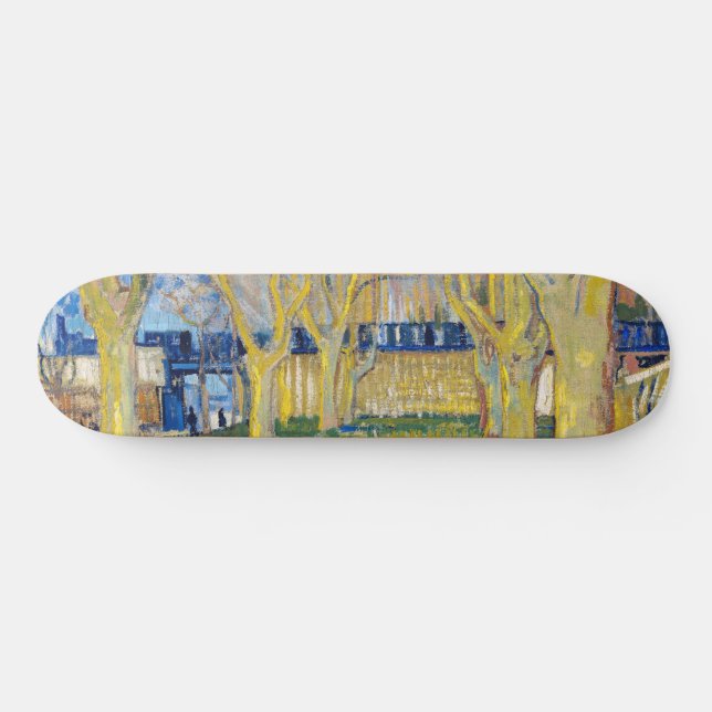 Vincent van Gogh - The Blue Train Case-Mate Skateboard (Horz)