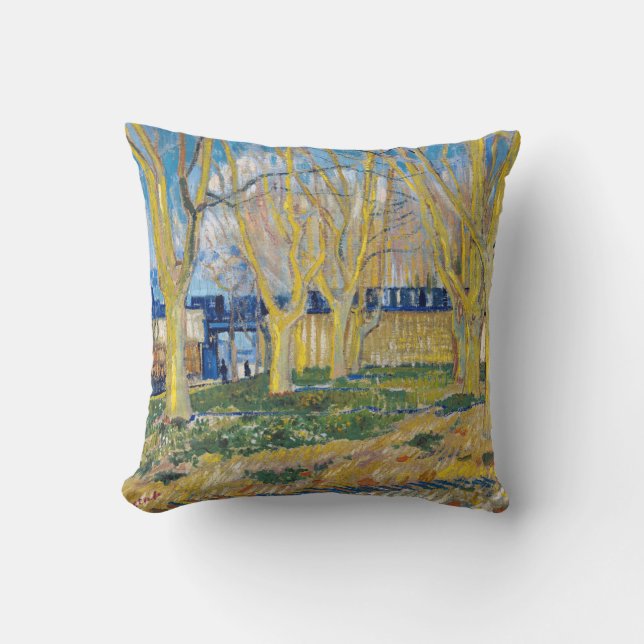 Vincent van Gogh - The Blue Train Cushion (Front)