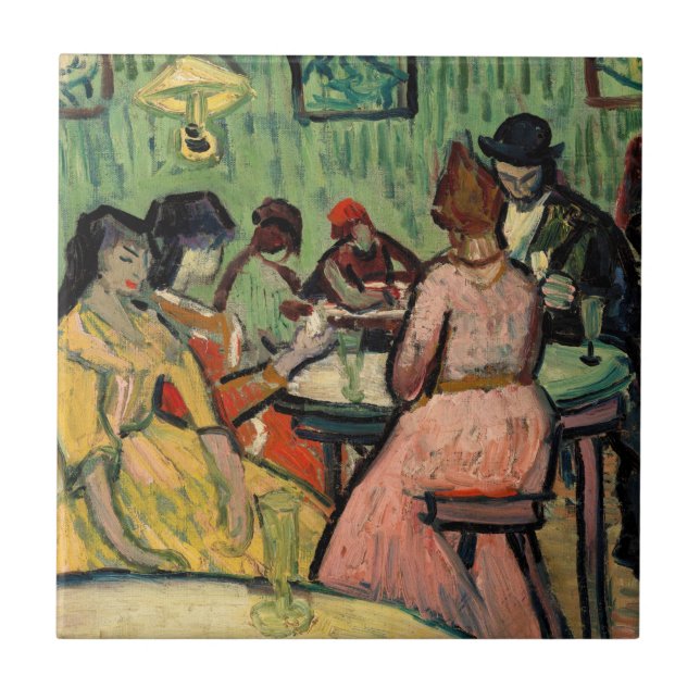 Vincent van Gogh - The Brothel Ceramic Tile (Front)