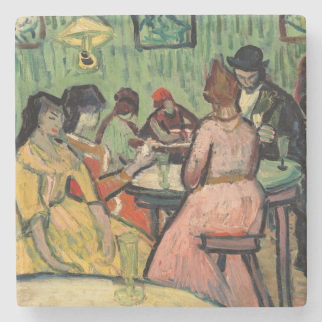 Vincent van Gogh - The Brothel Stone Coaster (Front)