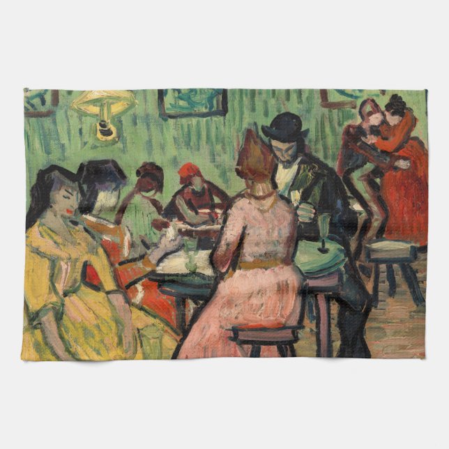 Vincent van Gogh - The Brothel Tea Towel (Horizontal)