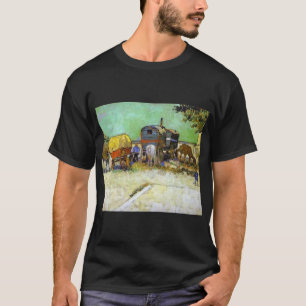 vincent van gogh the caravans  gypsy camp near arl T-Shirt