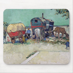 Vincent van Gogh   The Caravans, Gypsy Encampment Mouse Pad