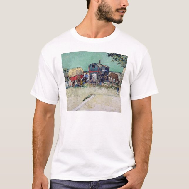 Vincent van Gogh | The Caravans, Gypsy Encampment T-Shirt (Front)
