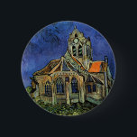 Vincent van Gogh - The Church at Auvers 6 Cm Round Badge<br><div class="desc">The Church at Auvers (1890) by Vincent van Gogh is a vintage Post Impressionism fine art architectural religious painting. A woman walking along a path towards the village chapel with beautiful stained glass windows. A daily life architecture scene. About the artist: Vincent Willem van Gogh (1853-1890) was a Post Impressionist...</div>