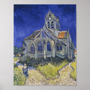 Vincent Van Gogh The Church at Auvers Art Painting Poster