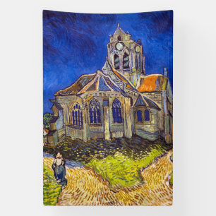 Vincent van Gogh - The Church at Auvers Banner