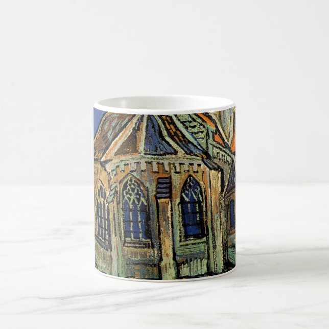 Vincent van Gogh - The Church at Auvers Coffee Mug (Center)