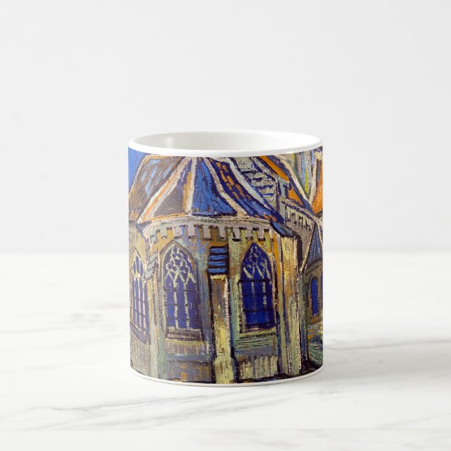Vincent van Gogh - The Church at Auvers Coffee Mug (Center)