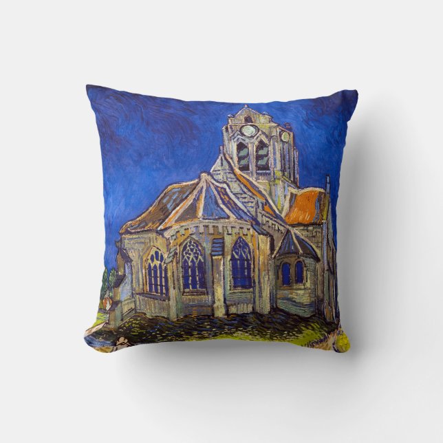 Vincent van Gogh - The Church at Auvers Cushion (Front)