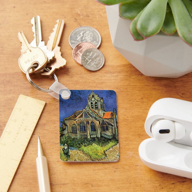 Vincent van Gogh - The Church at Auvers Key Ring (Desk)