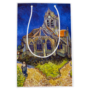 Vincent van Gogh - The Church at Auvers Medium Gift Bag