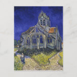 Vincent Van Gogh - The Church at Auvers Postcard<br><div class="desc">Famous painting of the beautiful church by one of the worlds most famous artists</div>