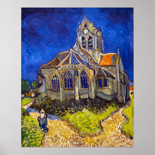 Vincent van Gogh - The Church at Auvers Poster