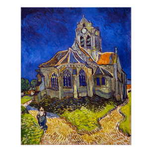 Vincent van Gogh - The Church at Auvers Poster