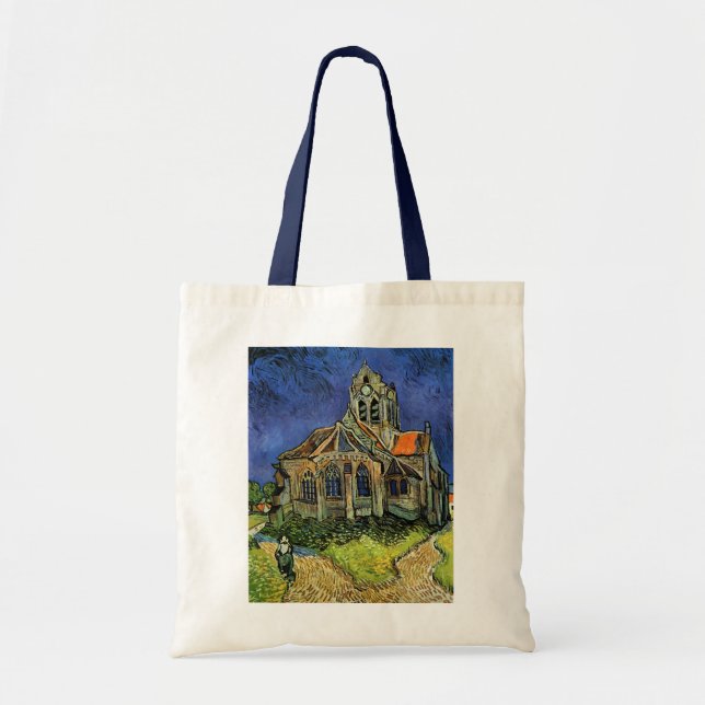 Vincent van Gogh - The Church at Auvers Tote Bag (Front)