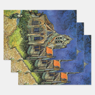 Vincent van Gogh - The Church at Auvers Wrapping Paper Sheet