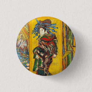 Vincent Van Gogh The Courtesan after Eisen 3 Cm Round Badge