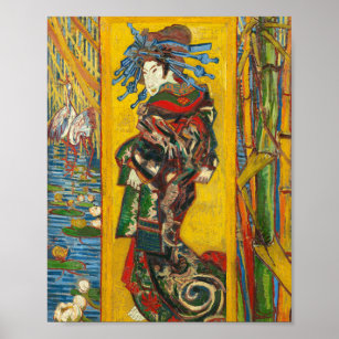 Vincent Van Gogh The Courtesan after Eisen Poster
