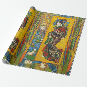 Vincent Van Gogh The Courtesan after Eisen Wrapping Paper