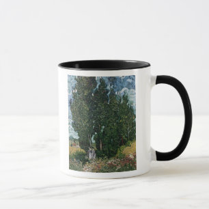 Vincent van Gogh   The cypresses, c.1889-90 Mug