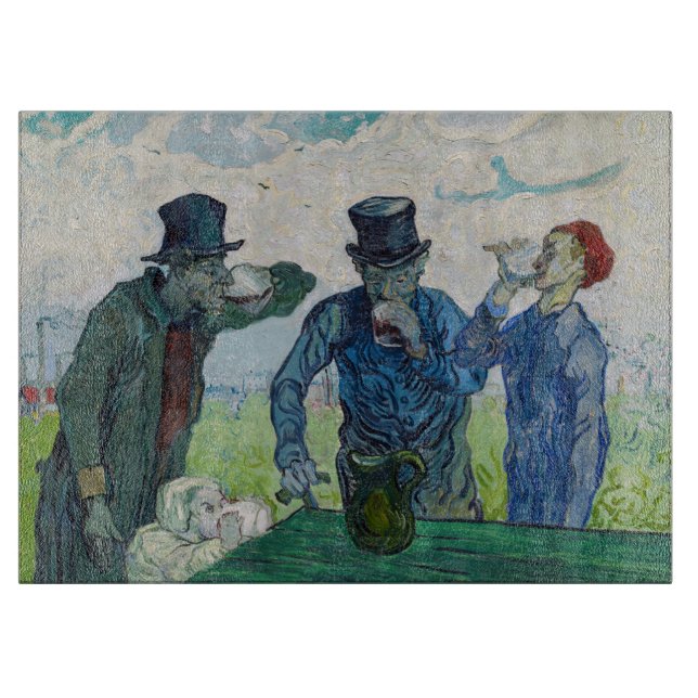 Vincent van Gogh - The Drinkers, after Daumier Cutting Board (Front)