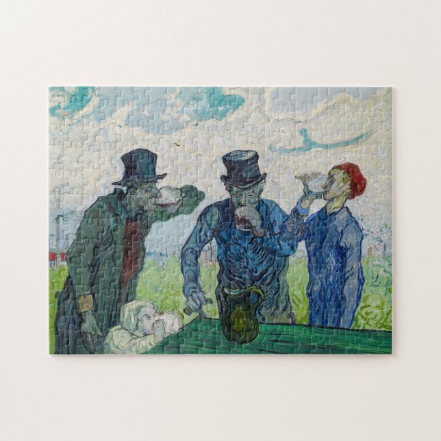 Vincent van Gogh - The Drinkers, after Daumier Jigsaw Puzzle (Horizontal)