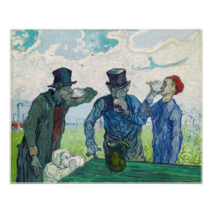 Vincent van Gogh - The Drinkers, after Daumier Photo Print