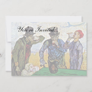 Vincent Van Gogh - The Drinkers - Fine Art Invitation