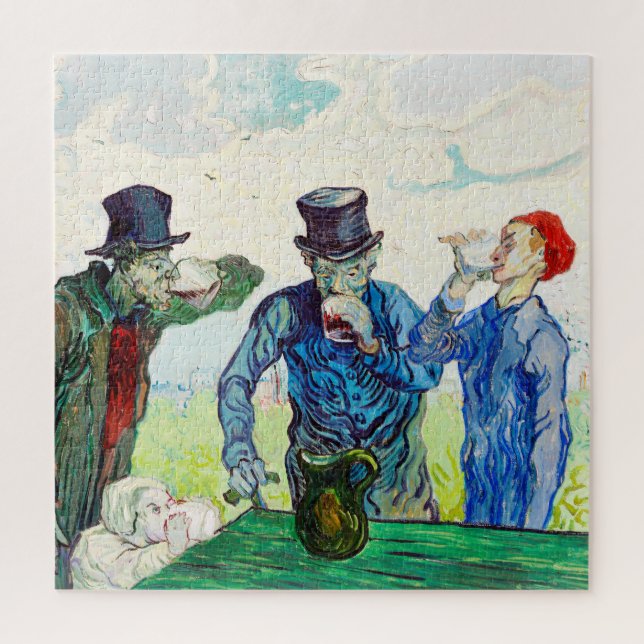 Vincent Van Gogh The Drinkers Fine Art Jigsaw Puzzle (Vertical)