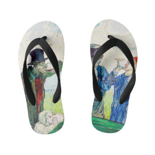 Vincent Van Gogh The Drinkers Fine Art Kid's Thongs
