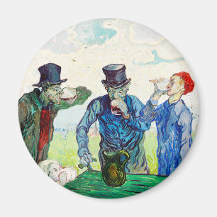Vincent Van Gogh The Drinkers Fine Art Magnet