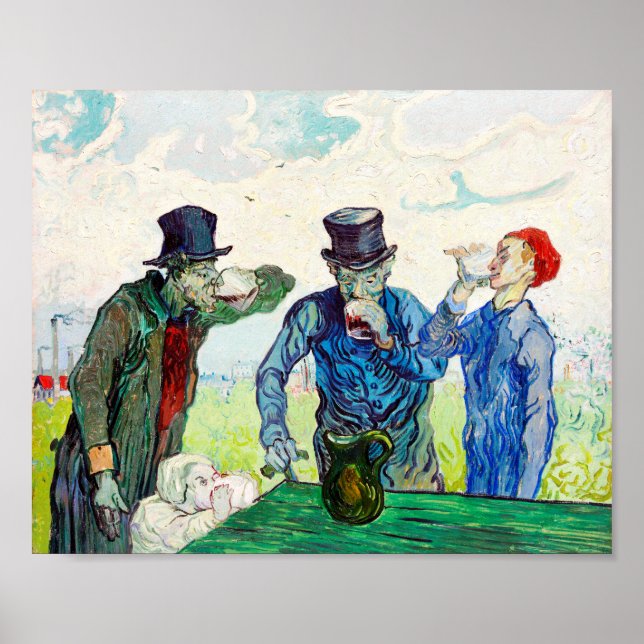 Vincent Van Gogh The Drinkers Fine Art Poster (Front)