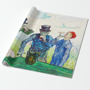 Vincent Van Gogh The Drinkers Fine Art Wrapping Paper