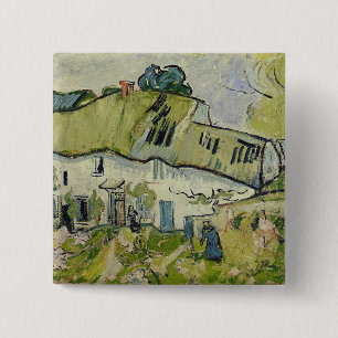 Vincent van Gogh The Farm in Summer, 1890 15 Cm Square Badge