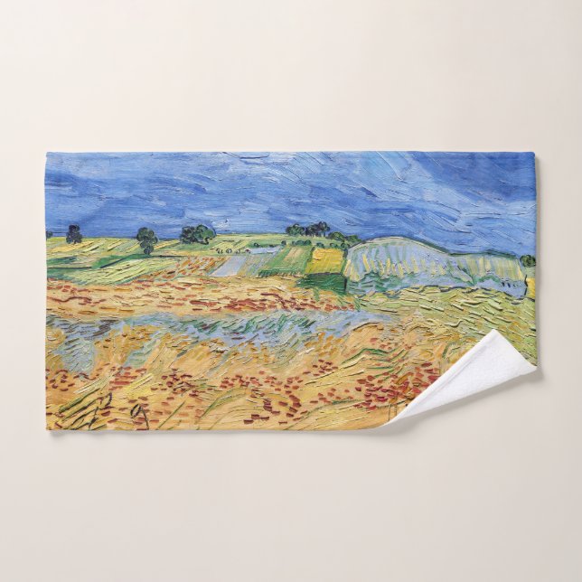 Vincent van Gogh - The fields / Plain at Auvers Bath Towel Set (Hand Towel)