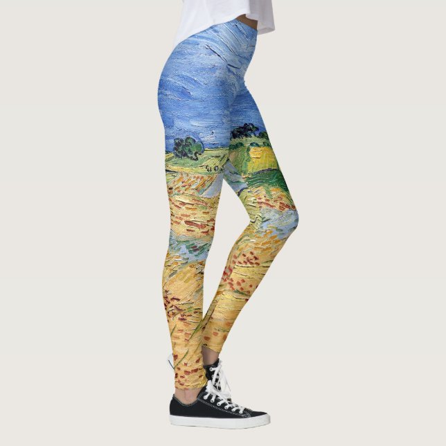 Vincent van Gogh - The fields / Plain at Auvers Leggings (Right)