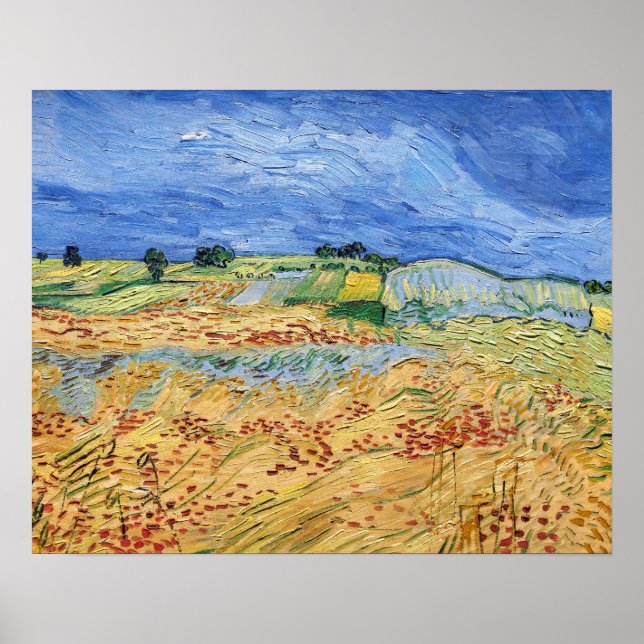 Vincent van Gogh - The fields / Plain at Auvers Poster (Front)