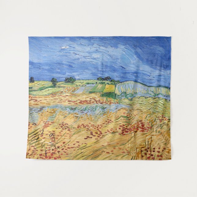 Vincent van Gogh - The fields / Plain at Auvers Tapestry (Front (Horizontal))