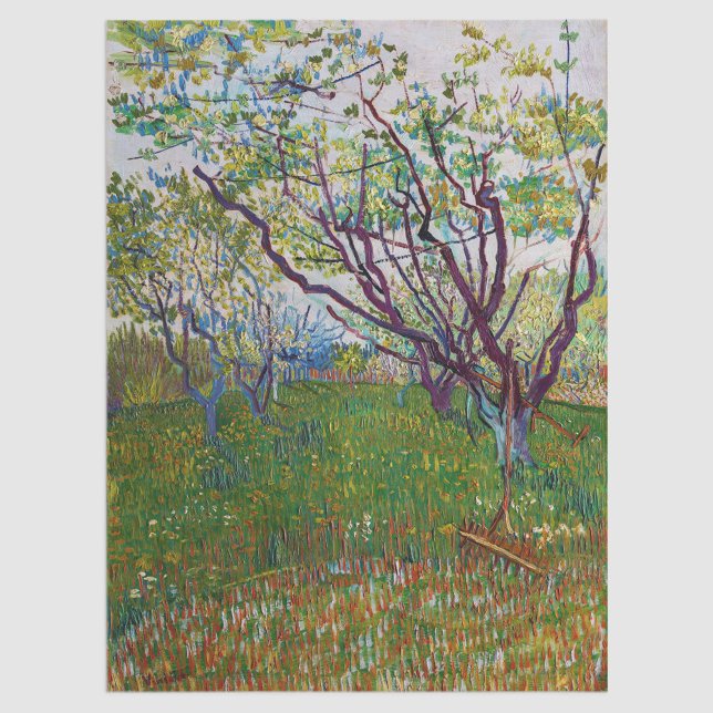 Vincent van Gogh - The Flowering Orchard Tissue Paper (Creator Uploaded)