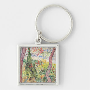 Vincent van Gogh   The Garden of St. Paul Hospital Key Ring
