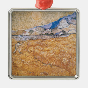 Vincent van Gogh The Harvester Metal Ornament