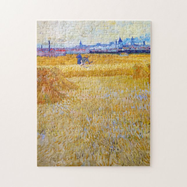 Vincent van Gogh - The Harvesters Jigsaw Puzzle (Vertical)