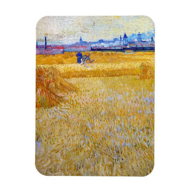 Vincent van Gogh - The Harvesters Magnet (Vertical)
