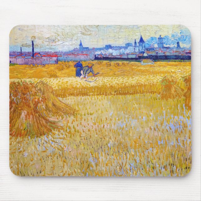 Vincent van Gogh - The Harvesters Mouse Pad (Front)