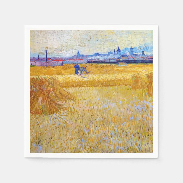 Vincent van Gogh - The Harvesters Napkin (Front)