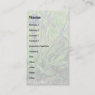 Vincent Van Gogh - The Iris Nature Lover Fine Art Business Card