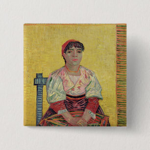 Vincent van Gogh The Italian: Agostina Segatori 15 Cm Square Badge