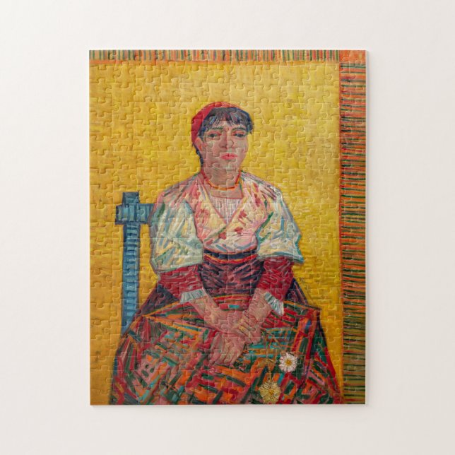 Vincent Van Gogh - The Italian Woman Jigsaw Puzzle (Vertical)