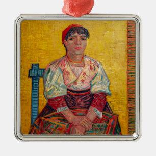 Vincent Van Gogh - The Italian Woman Metal Ornament
